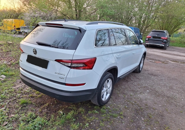 Skoda Kodiaq cena 73200 przebieg: 105000, rok produkcji 2017 z Dębno małe 436